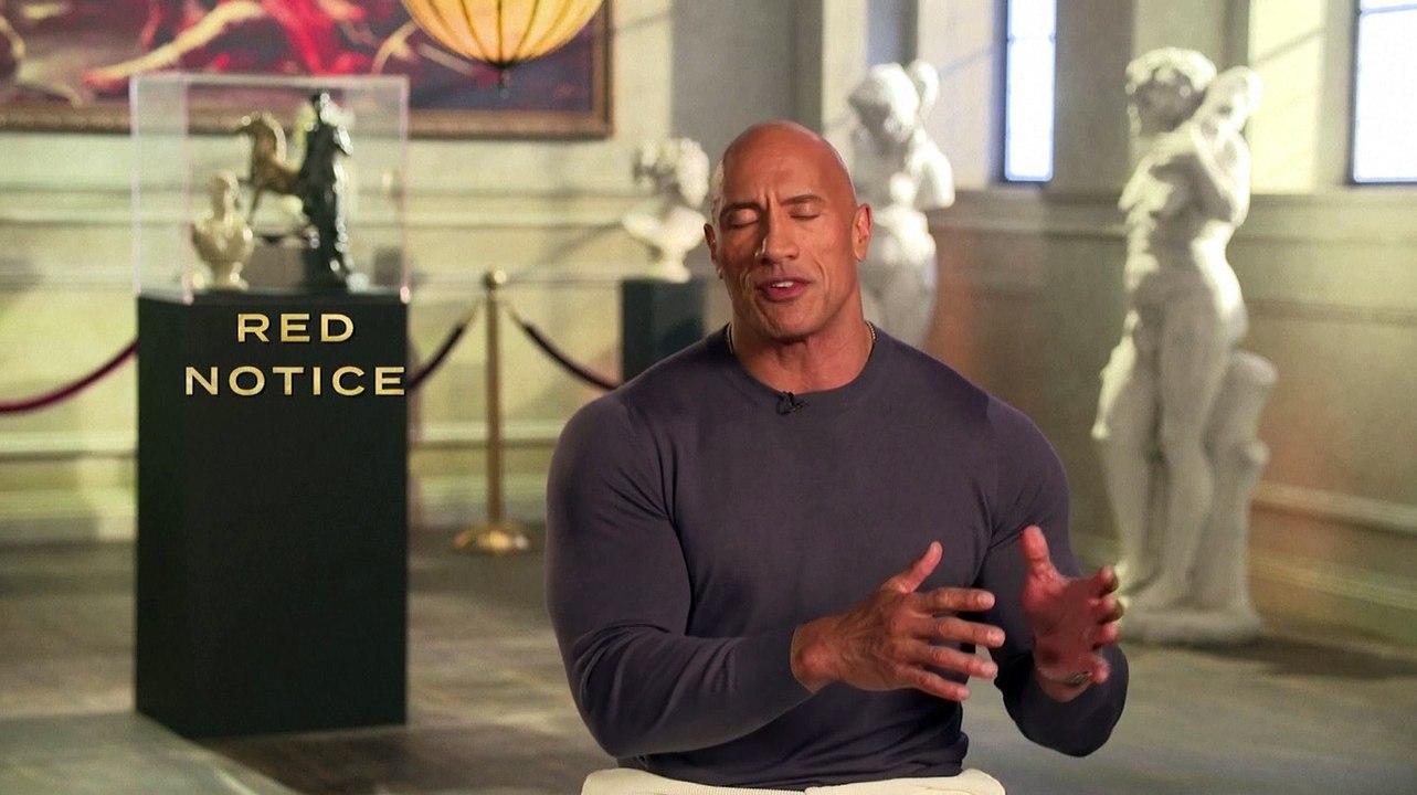 "Change is good": Dwayne Johnson supports big budget 'Red Notice' film streaming in homes