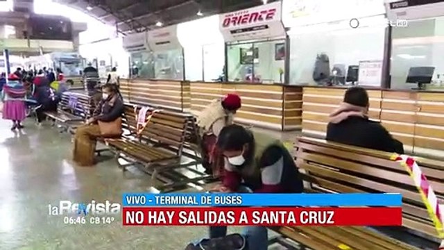 Solo hay viajes a Oruro y La Paz desde la terminal de Cochabamba, las salidas a Santa Cruz están suspendidas