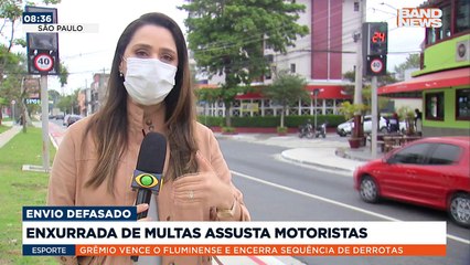 Uma enxurrada de multas começou a chegar. O envio estava atrasado por causa da pandemia.Saiba mais em youtube.com.br/bandjornalismo#BandNews20anos #multas #pandemia