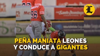 Peña maniata Leones y conduce a Gigantes