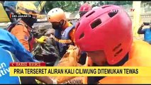 Detik-Detik Pria Terseret Aliran Kali Ciliwung, Berikut Selengkapnya