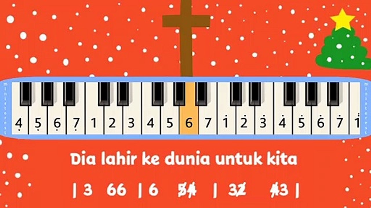 KISAH KELAHIRAN YESUS: PIANIKA ❲MELODICA❳ TUTORIAL | LAGU ROHANI