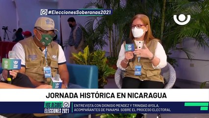 Entrevista con Dionisio Méndez y Trinidad Ayola, acompañantes de Panamá sobre el proceso electoral