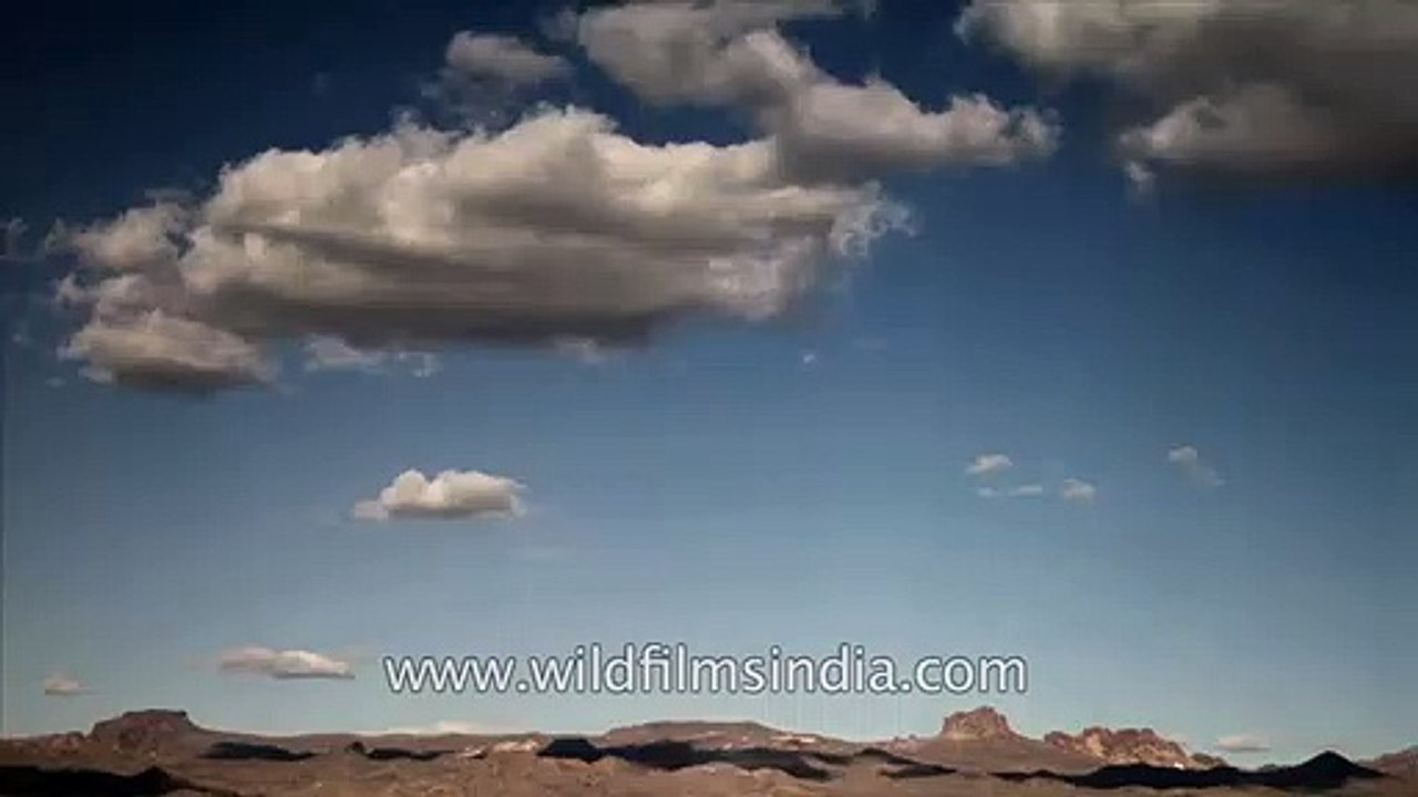 Clouds floating above blue sky