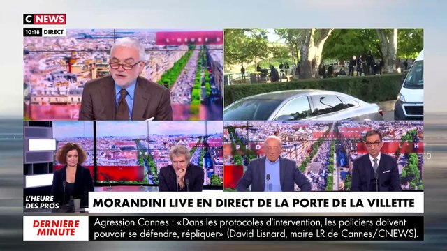 En direct dans Morandini Live sur CNews depuis la Porte de la Villette, les policiers repoussent les toxicomanes du camp où ils sont parqués - VIDEO