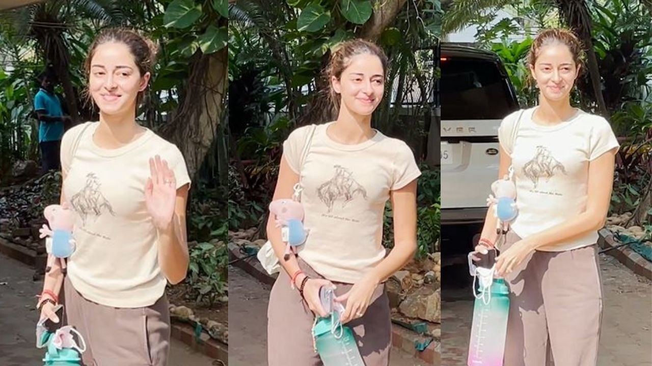 Chunky Panday की बेटी Ananya Panday ने Show off किया Gym Look, Viral Video | FilmiBeat