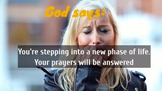 God's message for you and me today - God wants you to hear this