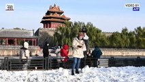Early snowfall covers 2022 Winter Olympics host city Beijing