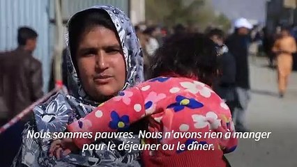 Afghanistan: distribution d'aide humanitaire à Kaboul