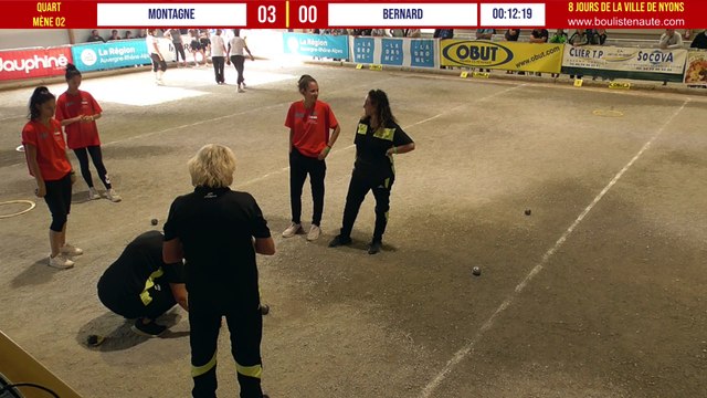 Quart Montagne VS Bernard : Nyons, National triplette féminin 2021
