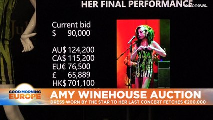 Amy Winehouse's items fetch millions at auction in Los Angeles