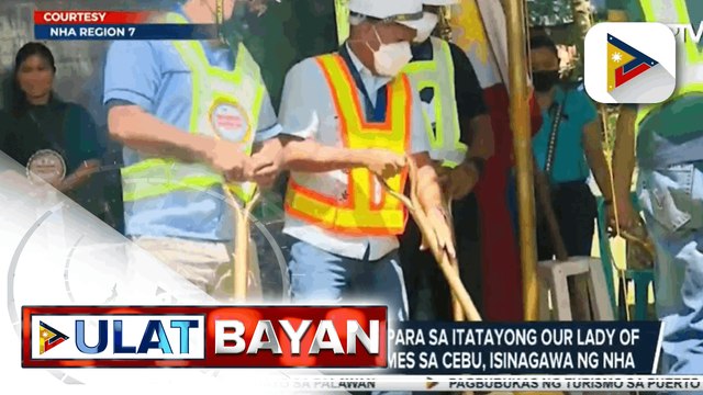 Groundbreaking Ceremony para sa itatayong Our Lady of Immaculate Conception Homes sa Cebu, isinagawa ng NHA -Cash-for-Work payout, isinagawa ng DSWD sa Pampanga -Saku-sakong basura, nakolekta sa Baseco Beach