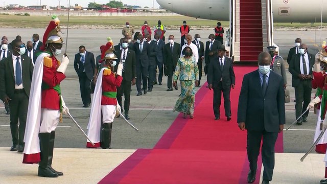 Le Président Alassane Ouattara au sommet extraordinaire de la CEDEAO à Accra