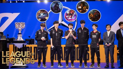 Graves, Jarvan IV, Zoé... Quels skins des Worlds pour EDG ?