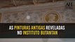 RESTAURAÇÃO NO INSTITUTO BUTANTAN REVELA CURIOSAS PINTURAS COBERTAS POR FORRO HÁ ANOS