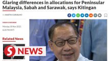 Glaring differences in allocations for Peninsular Malaysia, Sabah and Sarawak, says Kitingan