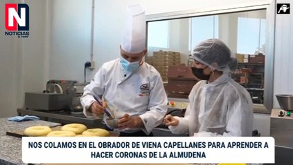 Nos colamos en el obrador de Viena Capellanes para hacer coronas de la Almudena