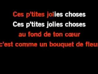 KARAOKE Joyce Jonathan - Les p'tites jolies choses