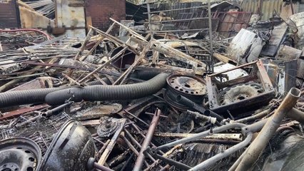 Aftermath of Bilsdale Road fire