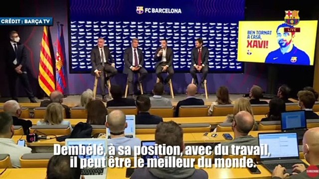 La grosse déclaration d'amour de Xavi à Ousmane Dembélé