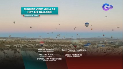 Sunrise view mula sa hot air balloon | SONA