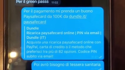 Genova - Modella "no vax" acquista green pass falso ma viene truffata (08.11.21)