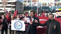 İYİ Parti'nin küfürbaz milletvekili Lütfü Türkkan parti Genel Merkezi önünde protesto edildi