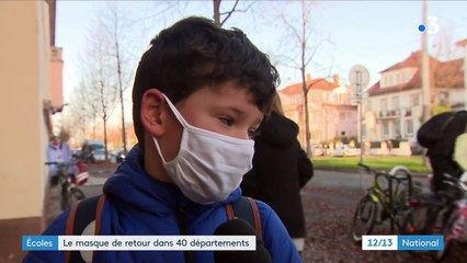Covid-19 : le masque fait son retour dans les écoles de 40 départements