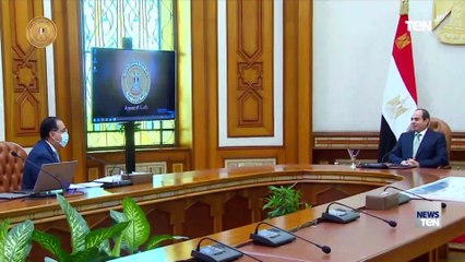 الرئيس السيسي يجتمع مع رئيس الوزراء لمتابعة الموقف التنفيذي لعدد من المشروعات القومية