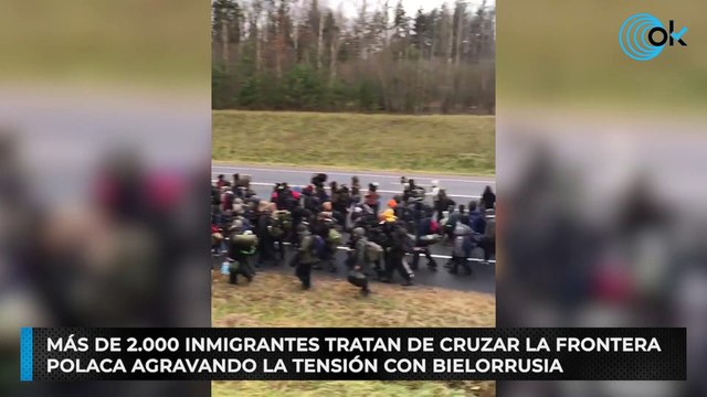 Más de 2.000 inmigrantes tratan de cruzar la frontera polaca agravando la tensión con Bielorrusia