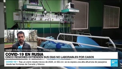 Informe desde Moscú: cinco regiones rusas extienden la pausa laboral por casos de Covid-19