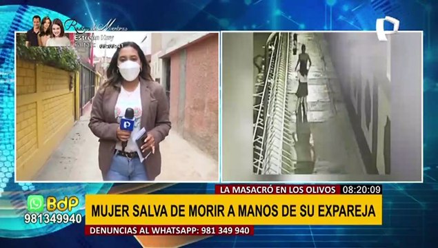 Los Olivos: mujer salva de morir tras brutal ataque de su expareja