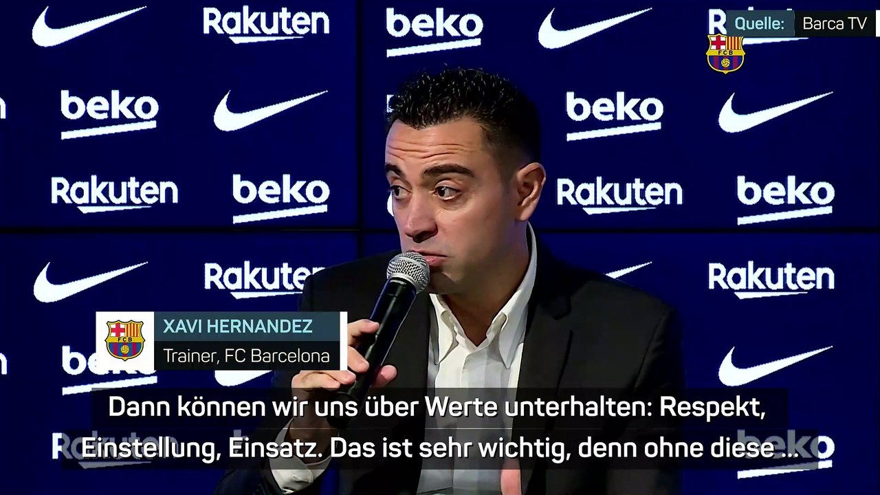 Xavi bei Vorstellung: 'Müssen Regeln schaffen'