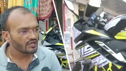 Good news: Meet Vadodara man who has converted his petrol bike into an e-bike