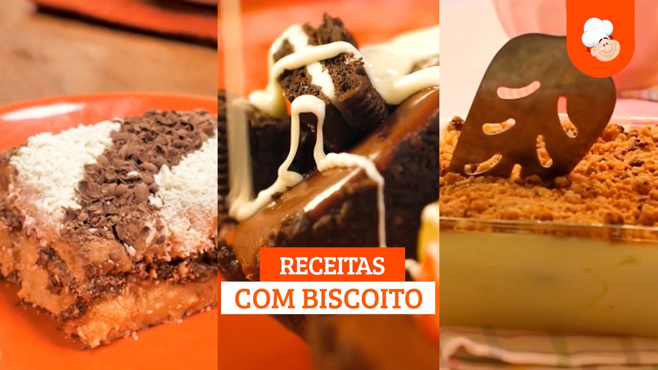 Receitas com biscoito