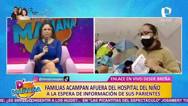 Breña: padres duermen en exterior del Hospital del Niño a la espera de informes médicos
