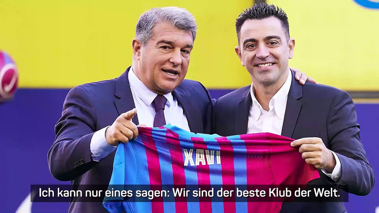 Euphorie bei Xavi-Vorstellung: 'Hoch lebe Barca'