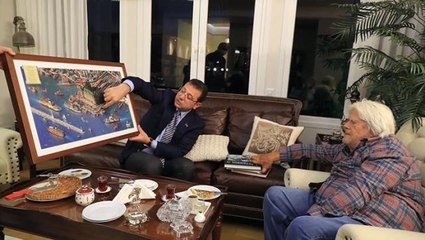 İBB Başkanı İmamoğlu, Yeşilçam'ın efsanesi Cüneyt Arkın'ı ziyaret etti