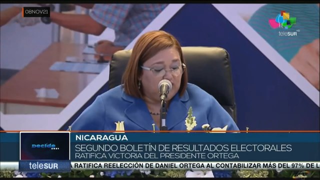 teleSUR Noticias 17:30 08-11: FSLN gana elecciones en Nicaragua con el 75,92% de los votos