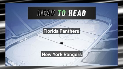 New York Rangers vs Florida Panthers: Moneyline