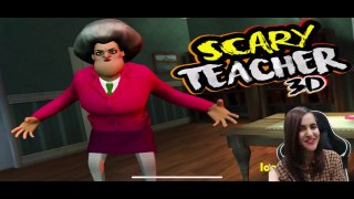 SCARY TEACHER 3D  Prank Gameplay_ Miss T ko HORSE se Pitwa Dia