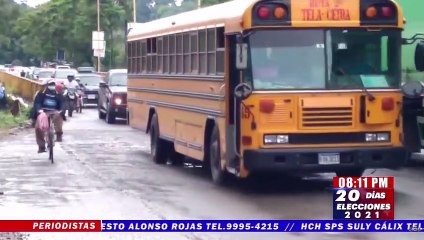 Invest-H anuncia bacheo en el sector de el puente sobre el río Danto en La Ceiba