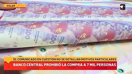 El Banco Central prohibió comprar dólares a unas siete mil personas
