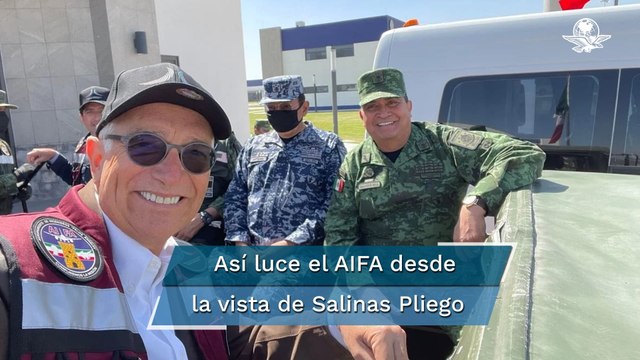 Sin quitarle ni ponerle , Ricardo Salinas Pliego comparte videos y fotos de su visita al Aeropuert