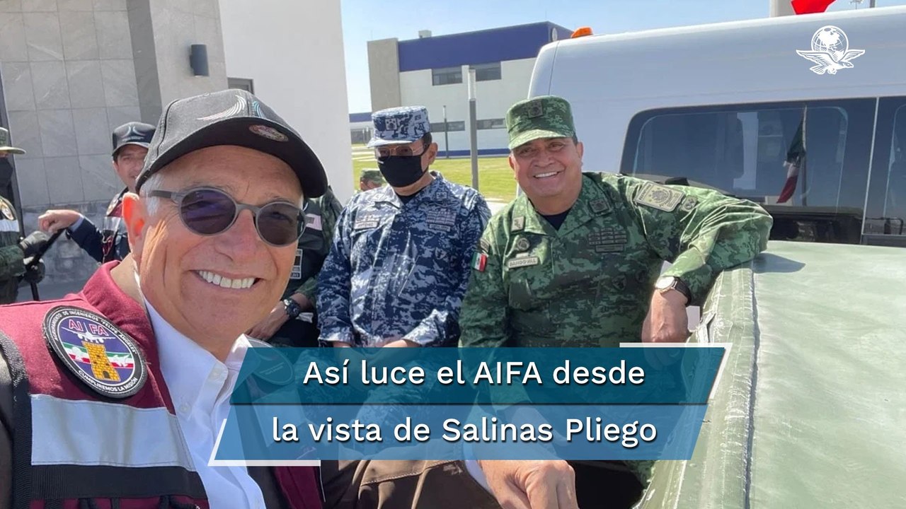"Sin quitarle ni ponerle", Ricardo Salinas Pliego comparte videos y fotos de su visita al Aeropuert