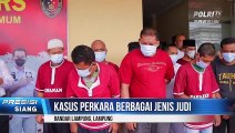 101 Tersangka Kasus Perjudian di Amankan Polda Lampung