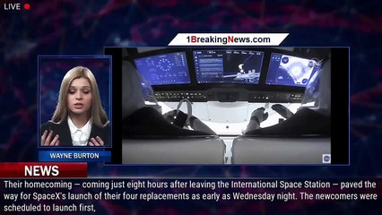 4 astronauts splashdown off Florida coast in SpaceX capsule - 1BREAKINGNEWS.COM