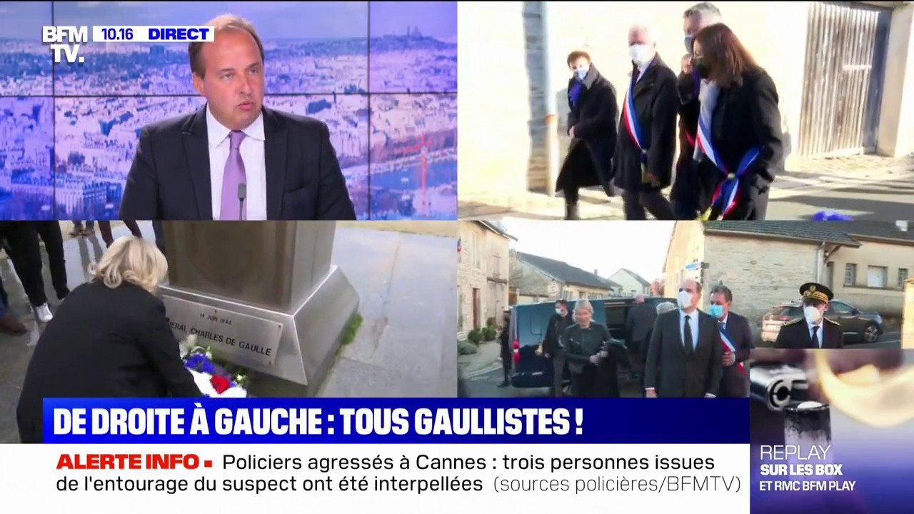 Pour Jean-Christophe Lagarde (UDI): c'est "invraisemblable que Mme Le Pen, M. Mélenchon, Mme Hidalgo, M. Montebourg viennent sublimer le général De Gaulle"
