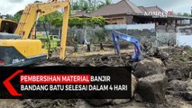 Pembersihan Material Banjir Bandang Batu Selesai dalam 4 Hari