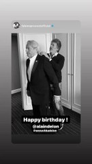 Le coiffeur Fabien Provost souhaite un bel anniversaire à Alain Delon sur Instagram.